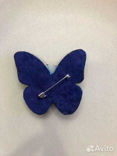 Брошь «Бабочка» ручной работы. Объемная брошь