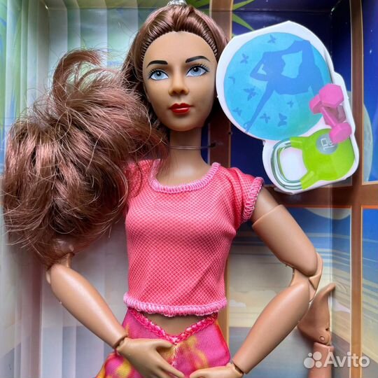 Спортивная шарнирная кукла йога 30 см с аксессуара