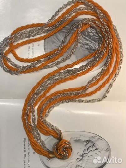 Бусы колье Чехословакия Яблонекс