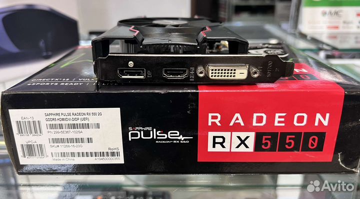 Видеокарта sapphire Radeon RX 550 2GB/Гарантия