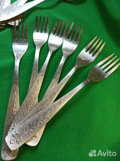 Ложка, вилка мельхиор