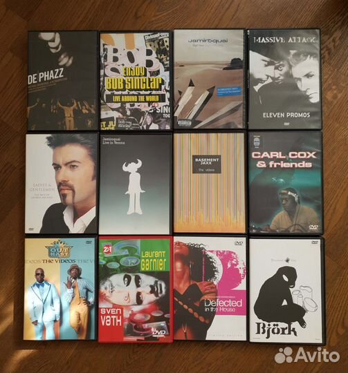 Концерты и музыкальные клипы на DVD