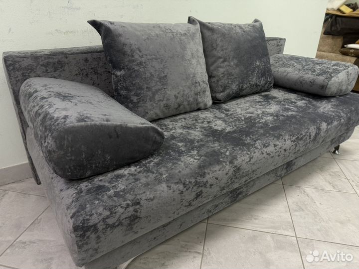 Диван кровать прямой как новый серый