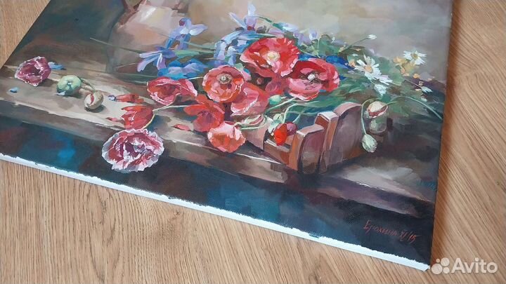 Натюрморт маслом 50х40см