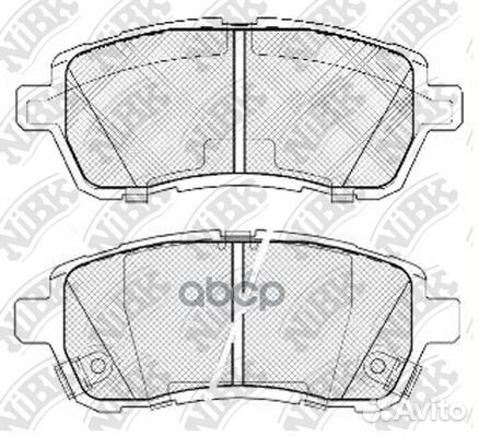 PN5544nibk колодки дисковые передние Daihatsu