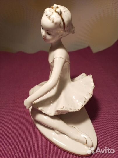Статуэтка балерина СССР, фарфор,лфз