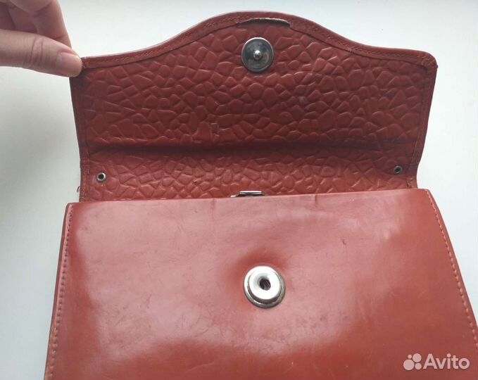 Сумка клатч нат кожа винтаж 50-е