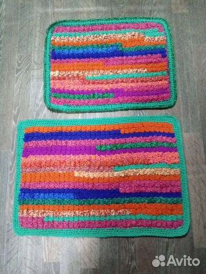 Коврик вязаный крючком