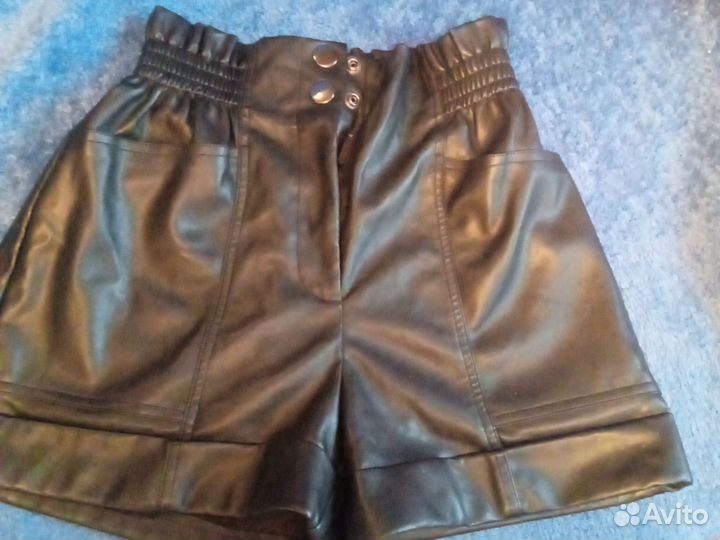 Шорты кожаные,брюки