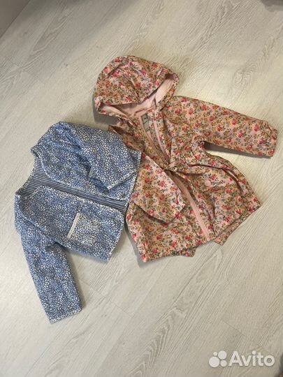 Куртка и ветровка на девочку, 80-86