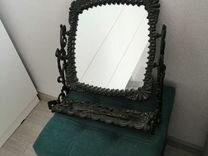Зеркало старинное настольное
