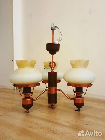 Трёх рожковая люстра СССР