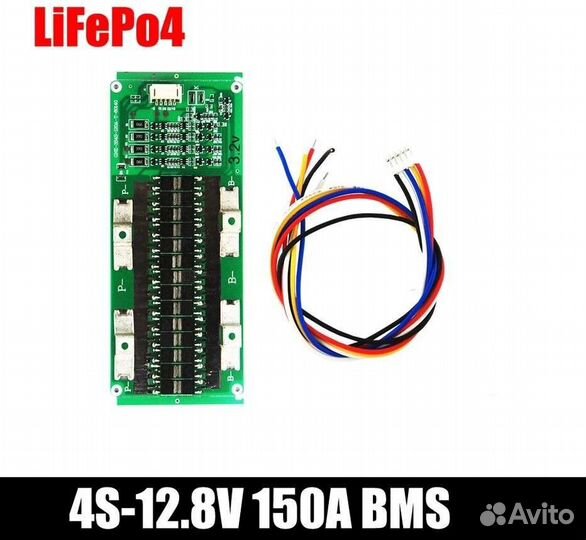 Бмс для Lifepo4 100А и 4 пассивных балансира