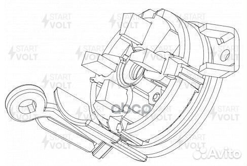 Узел щеточный стартера для а/м Ford Focus II (04)