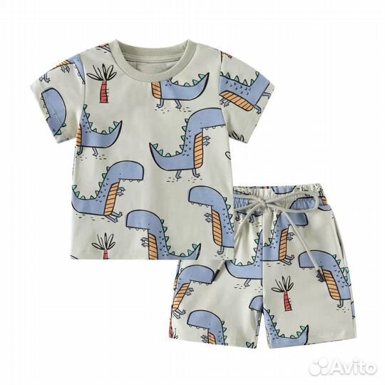 Костюм для мальчика для садика с динозаврами