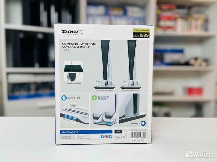 Вертикальная охлаждающая подставка для PS5