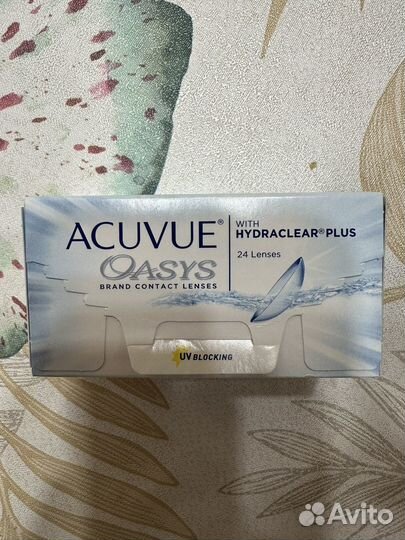 Линзы acuvue oasys двухнедельные -2,5 ось 8,4
