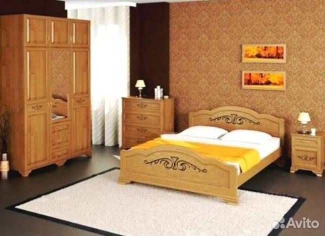 Кровать деревянная из сосны 160х225