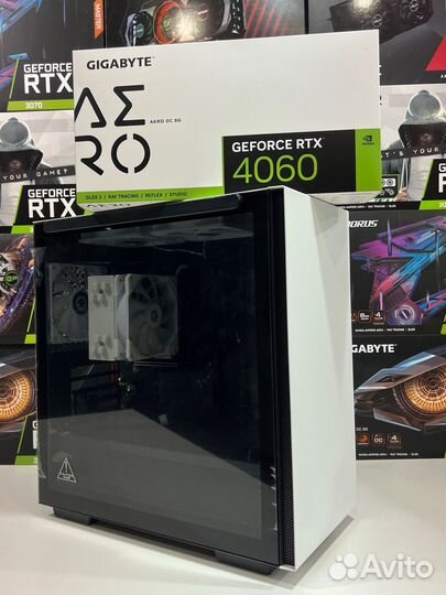 Белый Игровой Компьютер Ryzen 5 5600 / RTX4060
