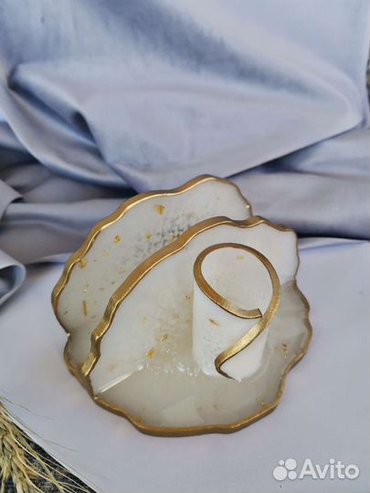 Салфетница с горным хрусталём