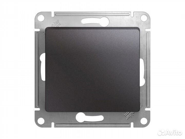 Выключатель 1-кл. Schneider Electric Glossa графит