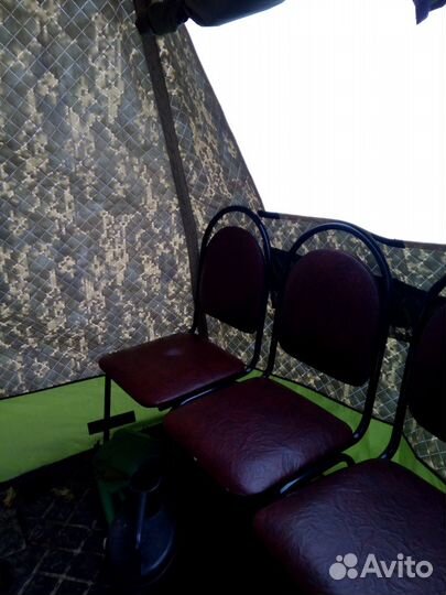 Походная баня с печкой