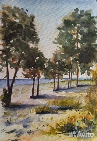 Картины акварелью пейзажи