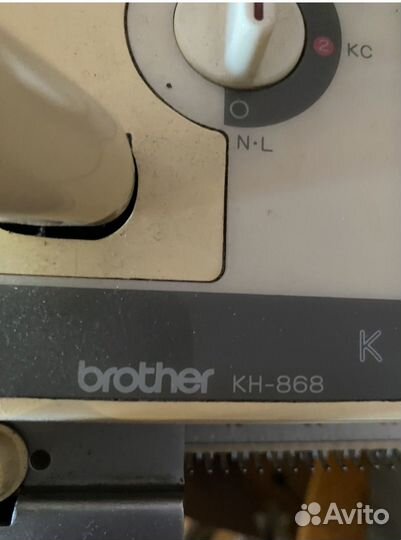 Вязальная машина brother кН 868 двухфонтурная