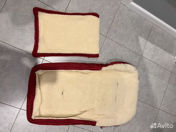 Зимний Конверт в коляску, мешок в санки на овчине