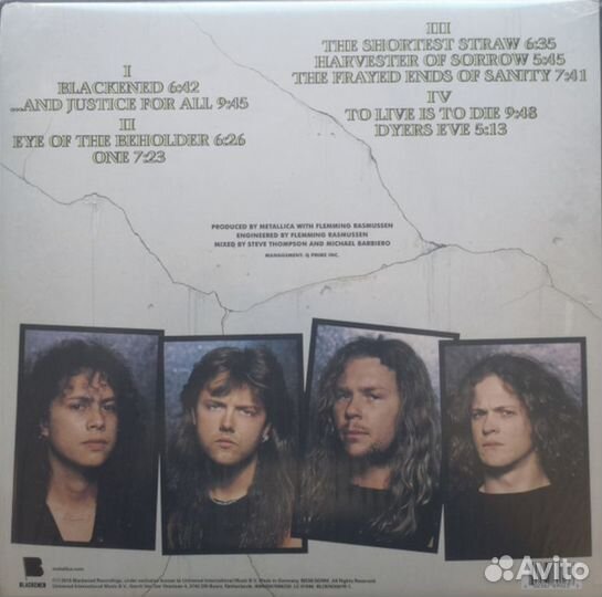 Metallica –.And Justice For All (2LP) Винил