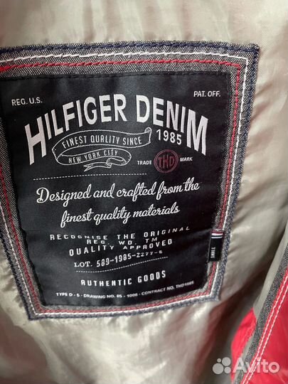 Пуховик женский tommy hilfiger оригинал