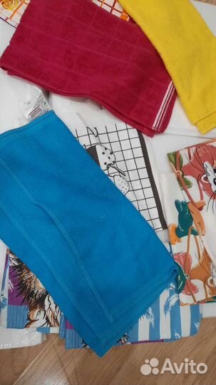 Махровые,хлопок лён полотенца новые и пароварка