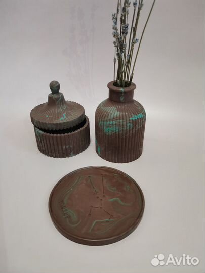 Декор для интерьера - Каштановая бирюза