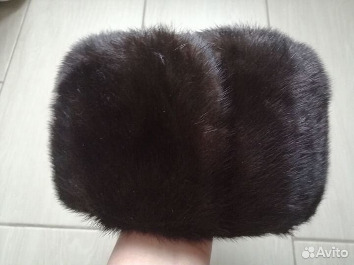 Норковая шапка мужская
