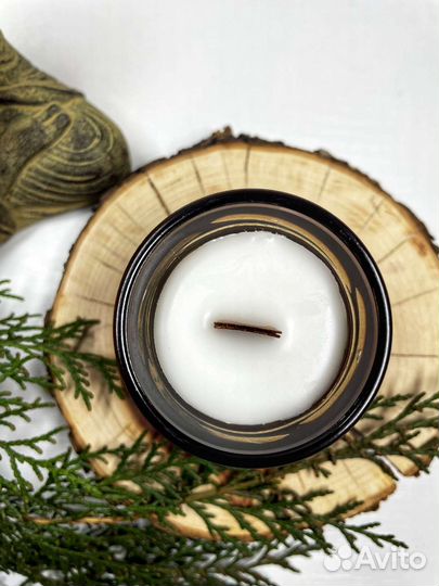 Свеча ароматическая кокосовая в баночке