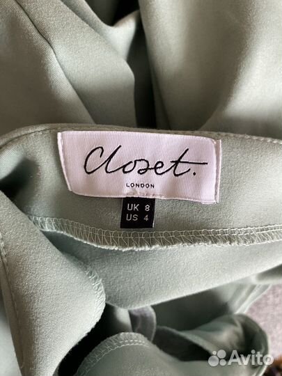 Платье closet мятного цвета