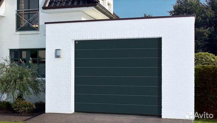 Секционные ворота с монтажом