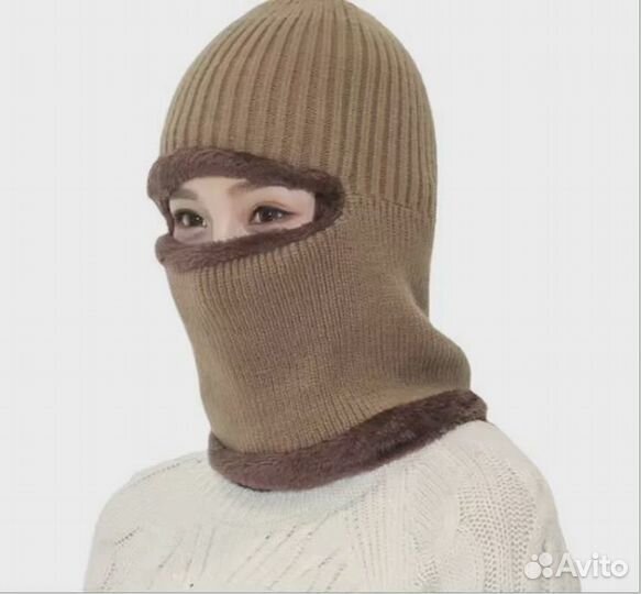 Шерстяная шапка-балаклава