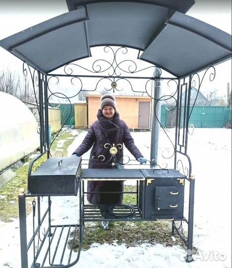 Мангал 3 мм с печью под казан