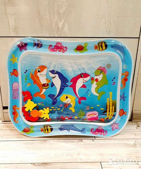 Развивающий коврик для малышей водный