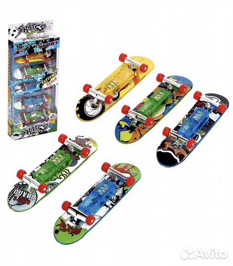 Набор фингербордов 5 шт., светятся. Новые