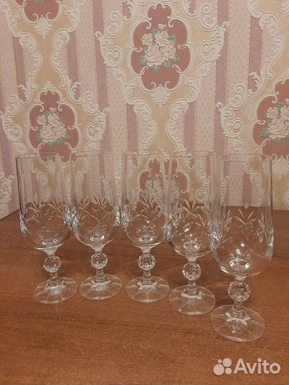 Фужеры, стаканы хрусталь СССР