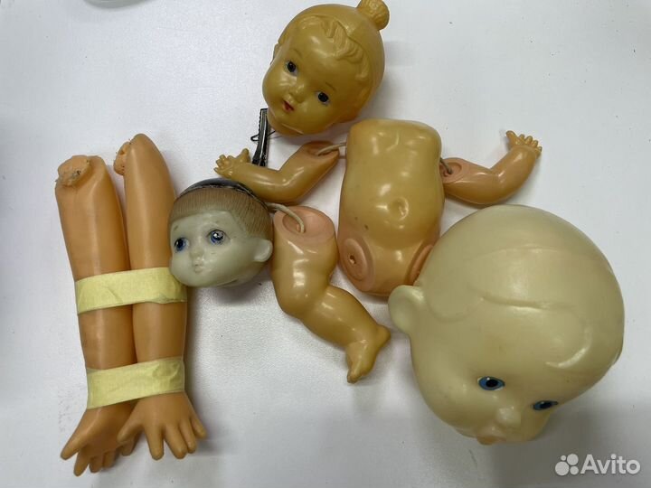 Куклы СССР под восстановление, запчасти