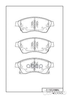 Колодки тормозные D11291MH D11291MH Kashiyama