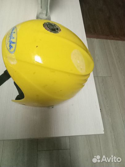 Шлем хоккейный детский жолт. Черный для велосипеда