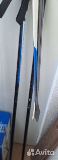 Лыжи пластиковые с палками