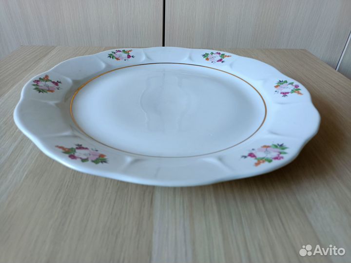 Блюдо фарфор Капчагайский фарфоровый завод