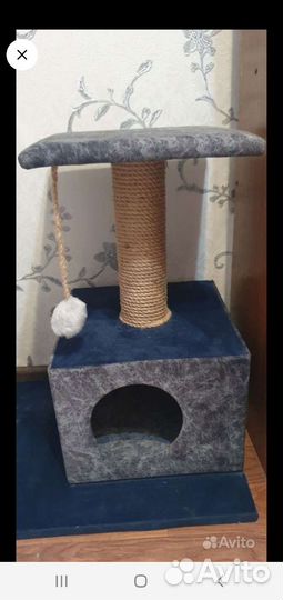 Домик для кошки с когтеточкой