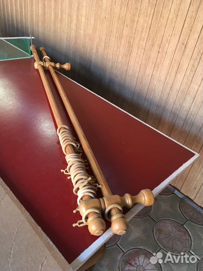 Гардина.Карниз для штор деревянный бу