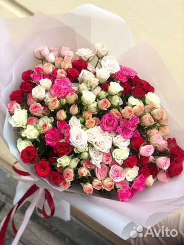 Цветы букеты 51 101 роза доставка по Ставрополю